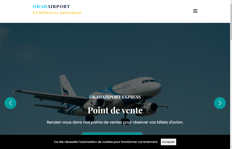 image réalisation de TwoF Technologies Showcase ORAH AIRPORT